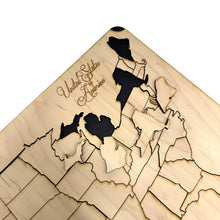 Load image into Gallery viewer, 50 State American Puzzle Map - 12x18Inches - With Stand