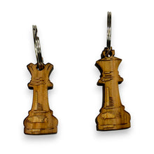 Load image into Gallery viewer, Keychain - Cedar Picket - Chess King and Queen (BOTH) - 2.8x1.2 Inches