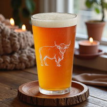 Load image into Gallery viewer, 16oz Beer Mug - Highland Cow