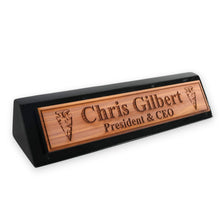 Load image into Gallery viewer, Desk Wedge Name Plate - PERSONALIZED - Arrowhead - 11 Inches