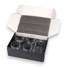 Load image into Gallery viewer, 750ml Decanter Set - Worlds Best Dad - with four 11oz glasses