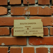 Load image into Gallery viewer, Ornament - CUSTOM - South Dakota State with Cities