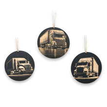 Load image into Gallery viewer, Ornament - Black - Bigrig - Set of 3