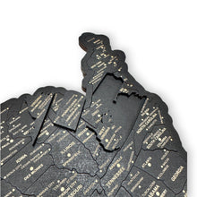 Load image into Gallery viewer, Detailed 50 State map with cities Puzzle - 18x13 Inches - 52 Piece Wood