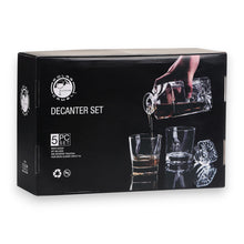 Load image into Gallery viewer, 750ml Decanter Set - Worlds Best Dad - with four 11oz glasses