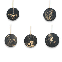 Load image into Gallery viewer, Ornament - Black - Thor - Set of 5