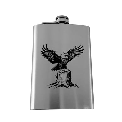 8oz - CUSTOM - American Eagle on Stump