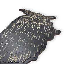 Load image into Gallery viewer, Detailed 50 State map with cities Puzzle - 18x13 Inches - 52 Piece Wood