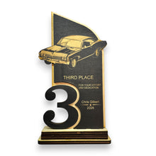 Load image into Gallery viewer, Trophy Award - PERSONALIZED - Car Show - 1st 2nd 3rd Place - 9x5 Inches