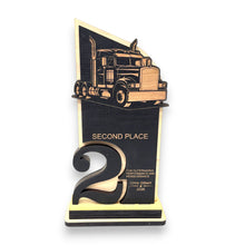 Load image into Gallery viewer, Trophy Award - PERSONALIZED - Big Rig Diesel - 1st 2nd 3rd Place - 9x5 Inches