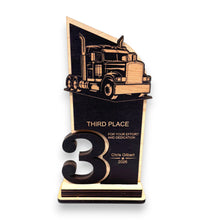 Load image into Gallery viewer, Trophy Award - PERSONALIZED - Big Rig Diesel - 1st 2nd 3rd Place - 9x5 Inches