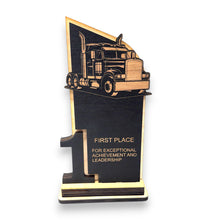 Load image into Gallery viewer, Trophy Award  - Big Rig Diesel - 1st 2nd 3rd Place - 9x5 Inches