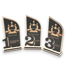 Load image into Gallery viewer, Trophy Award  - Bowling - 1st 2nd 3rd Place - 9x5 Inches