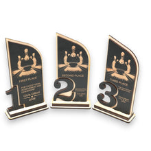 Load image into Gallery viewer, Trophy Award - PERSONALIZED - Bowling - 1st 2nd 3rd Place - 9x5 Inches