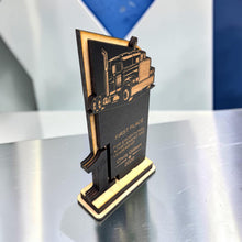 Load image into Gallery viewer, Trophy Award - PERSONALIZED - Big Rig Diesel - 1st 2nd 3rd Place - 9x5 Inches
