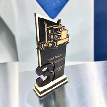 Load image into Gallery viewer, Trophy Award - PERSONALIZED - Big Rig Diesel - 1st 2nd 3rd Place - 9x5 Inches