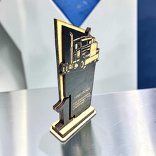 Load image into Gallery viewer, Trophy Award  - Big Rig Diesel - 1st 2nd 3rd Place - 9x5 Inches