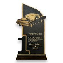 Load image into Gallery viewer, Trophy Award - PERSONALIZED - Car Show - 1st 2nd 3rd Place - 9x5 Inches