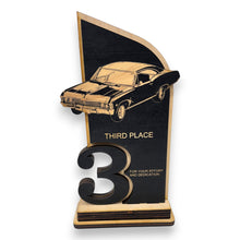 Load image into Gallery viewer, Trophy Award  - Car Show - 1st 2nd 3rd Place - 9x5 Inches