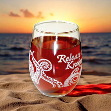 Load image into Gallery viewer, 15oz Stemless Wine Glass - Release the Kraken