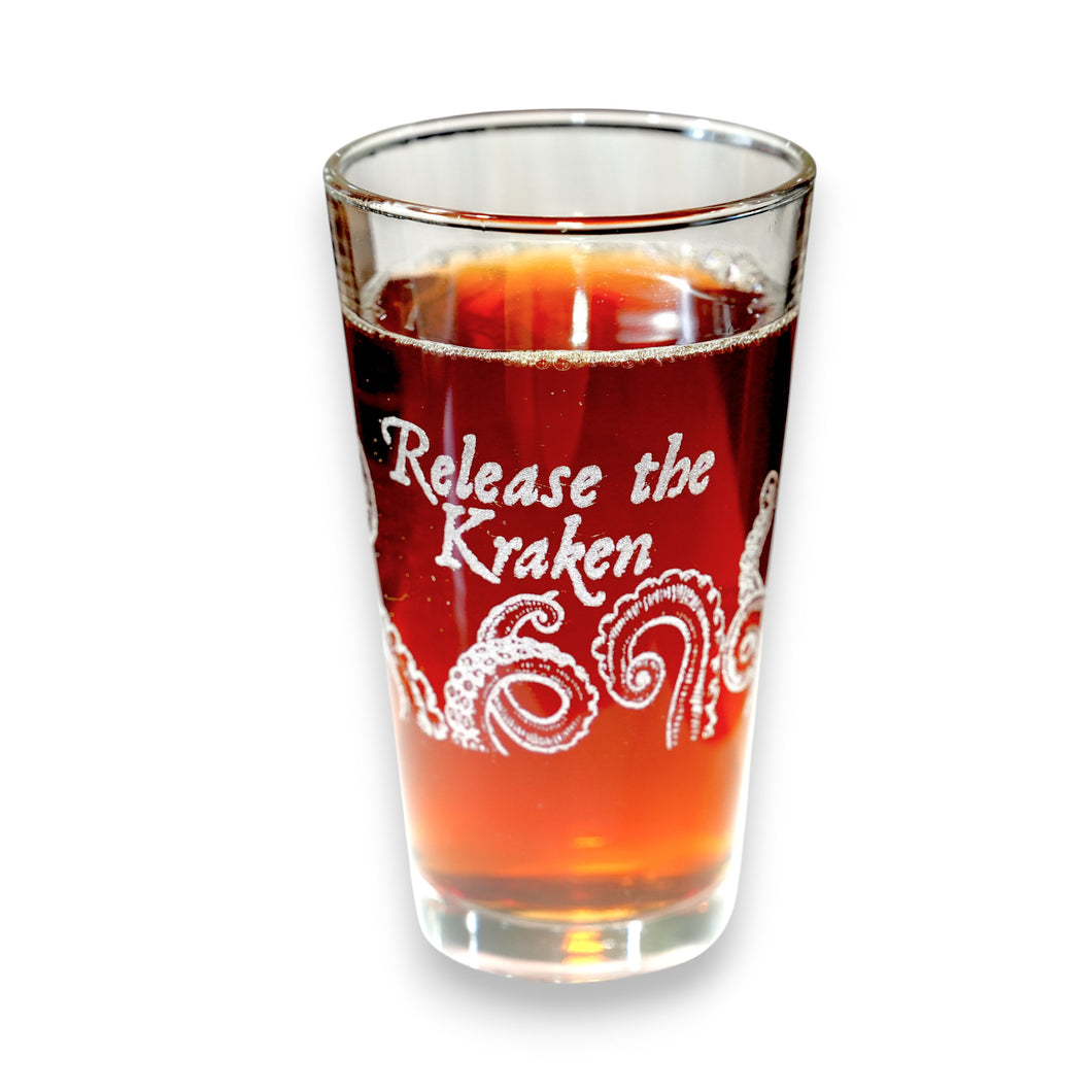 16oz Beer Mug - Release the Kraken