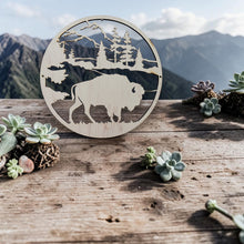 Load image into Gallery viewer, Free Range American Bison 18x18 sign