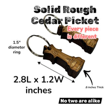 Load image into Gallery viewer, Keychain - Cedar Picket - Chess King and Queen (BOTH) - 2.8x1.2 Inches