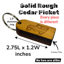 Load image into Gallery viewer, Keychain - Cedar Picket - Rover - 2.75x1.2 Inches
