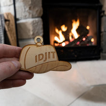 Load image into Gallery viewer, Ornament - Idjit - Raw Wood 3x3in
