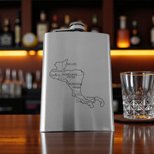 Load image into Gallery viewer, 8oz Flask - Central America Stainless Steel