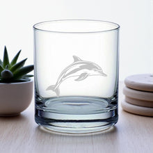 Load image into Gallery viewer, Rocks Glass - Dolphin - Double Old Fashioned