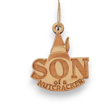 Ornament - Son of a Nutcracker - Raw Wood 3x3in