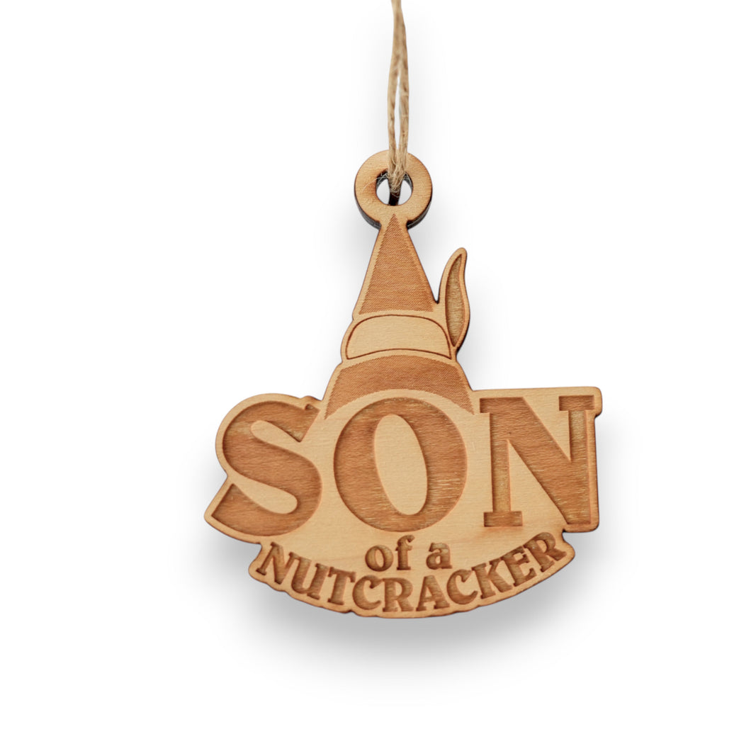 Ornament - Son of a Nutcracker - Raw Wood 3x3in