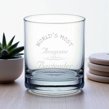 Load image into Gallery viewer, Rocks Glass - Worlds most awesome Bartender - Double Old Fashioned