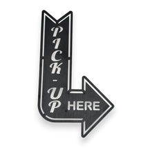Load image into Gallery viewer, Sign - BLACK - Order Here and Pick up Here Left and Right Arrows signs - CUTOUT LETTERS