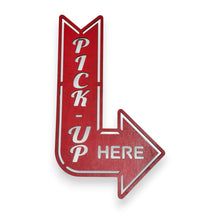 Load image into Gallery viewer, Sign - RED - Order Here and Pick up Here Left and Right Arrows signs - CUTOUT LETTERS