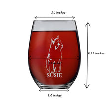 Load image into Gallery viewer, 8oz Flask or 15oz Wine Glass - Kitten - PERSONALIZED