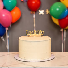 Load image into Gallery viewer, Cake Topper - Happy Birthday - Raw Wood