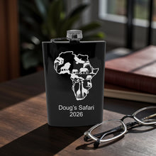 Load image into Gallery viewer, 8oz Flask - African Scene PERSONALIZED