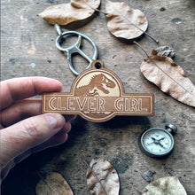 Load image into Gallery viewer, Ornament - Clever Girl - Raw Wood 2x4in