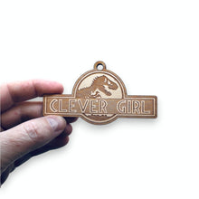 Load image into Gallery viewer, Ornament - Clever Girl - Raw Wood 2x4in
