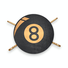 Load image into Gallery viewer, Sign - Black - Eight Ball - Wood