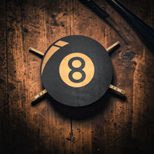 Load image into Gallery viewer, Sign - Black - Eight Ball - Wood