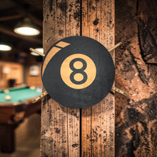 Load image into Gallery viewer, Sign - Black - Eight Ball - Wood