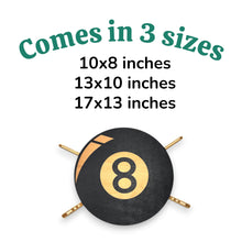 Load image into Gallery viewer, Sign - Black - Eight Ball - Wood