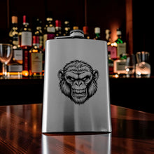 Load image into Gallery viewer, 8oz Flask - Andy the Ape - Stainless Steel