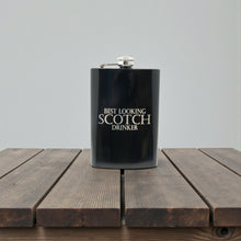 Load image into Gallery viewer, 8oz BLACK Best Looking Scotch Drinker Flask