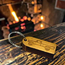 Load image into Gallery viewer, Keychain - Cedar Picket - Classic Pickup Truck - 2.75x1.2 Inches