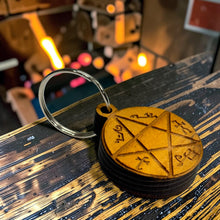 Load image into Gallery viewer, Keychain - Cedar Picket - Demon Trap - 2.4x2 Inches