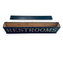 Load image into Gallery viewer, Sign - Restrooms - Box Sign - 24x6x3 inches